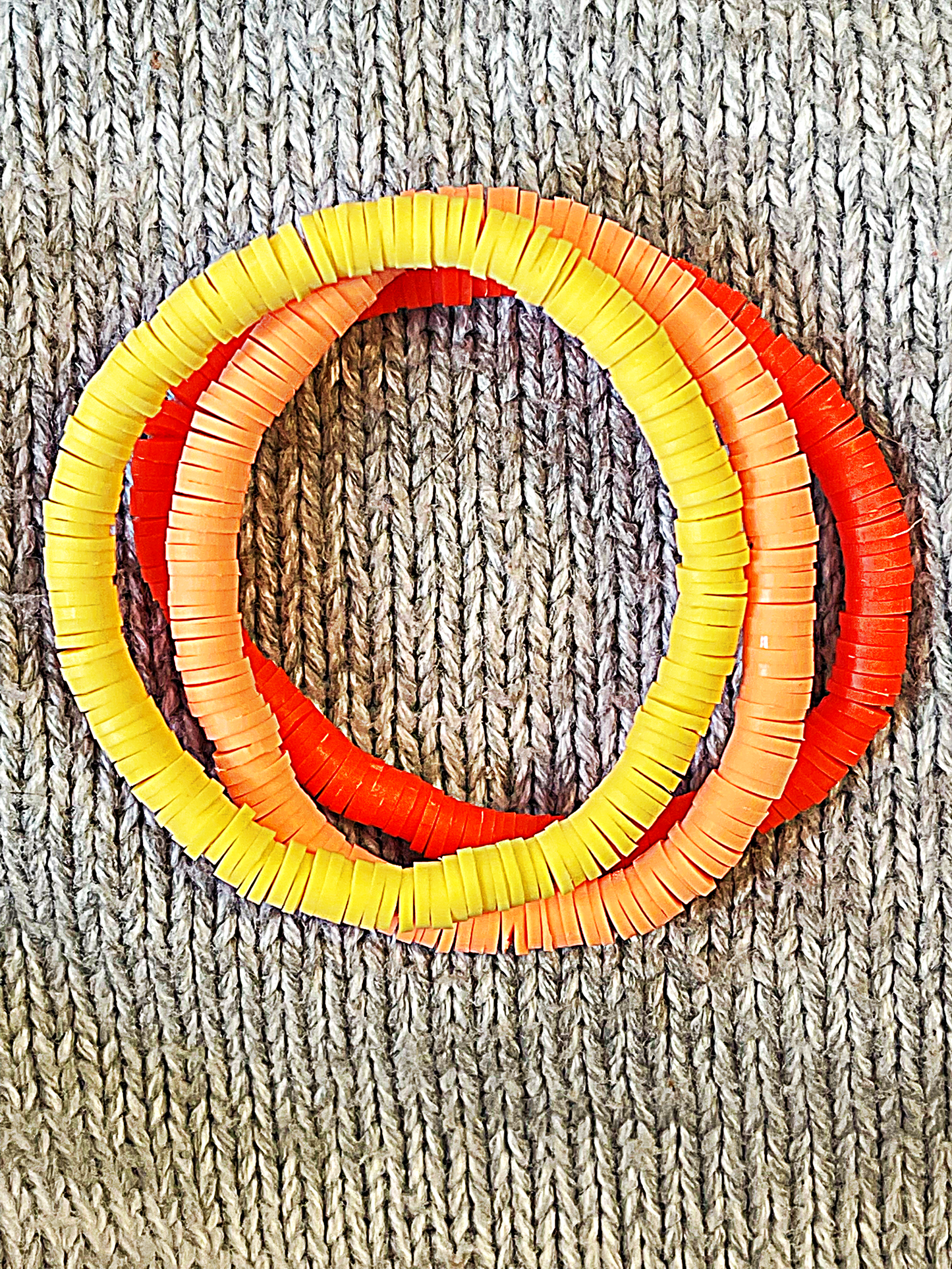 Bright Solid Colored Heishi Stretchy Stacking Bracelets