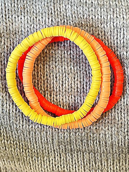 Bright Solid Colored Heishi Stretchy Stacking Bracelets