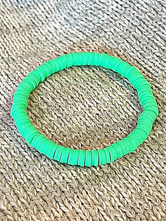 Shamrock Heishi Bracelet