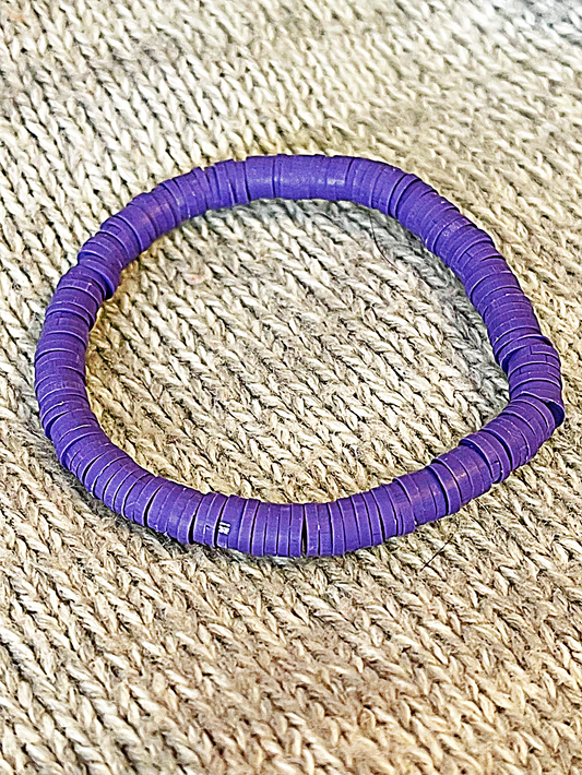 Violet Heishi Bracelet