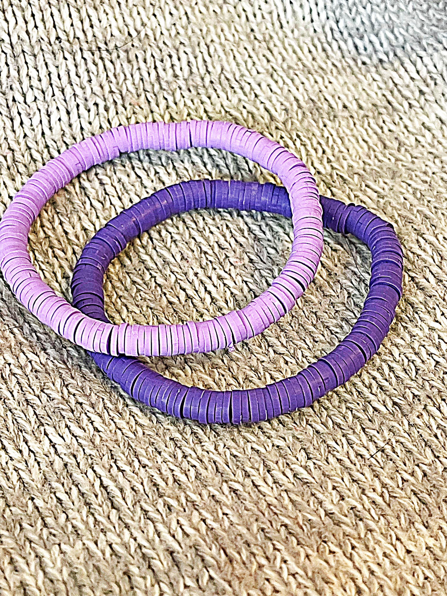 Solid Colored Heishi Stretchy Stacking Bracelets