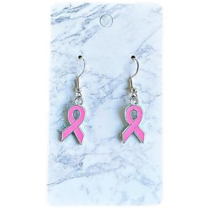 Pink Breast Cancer Earrings