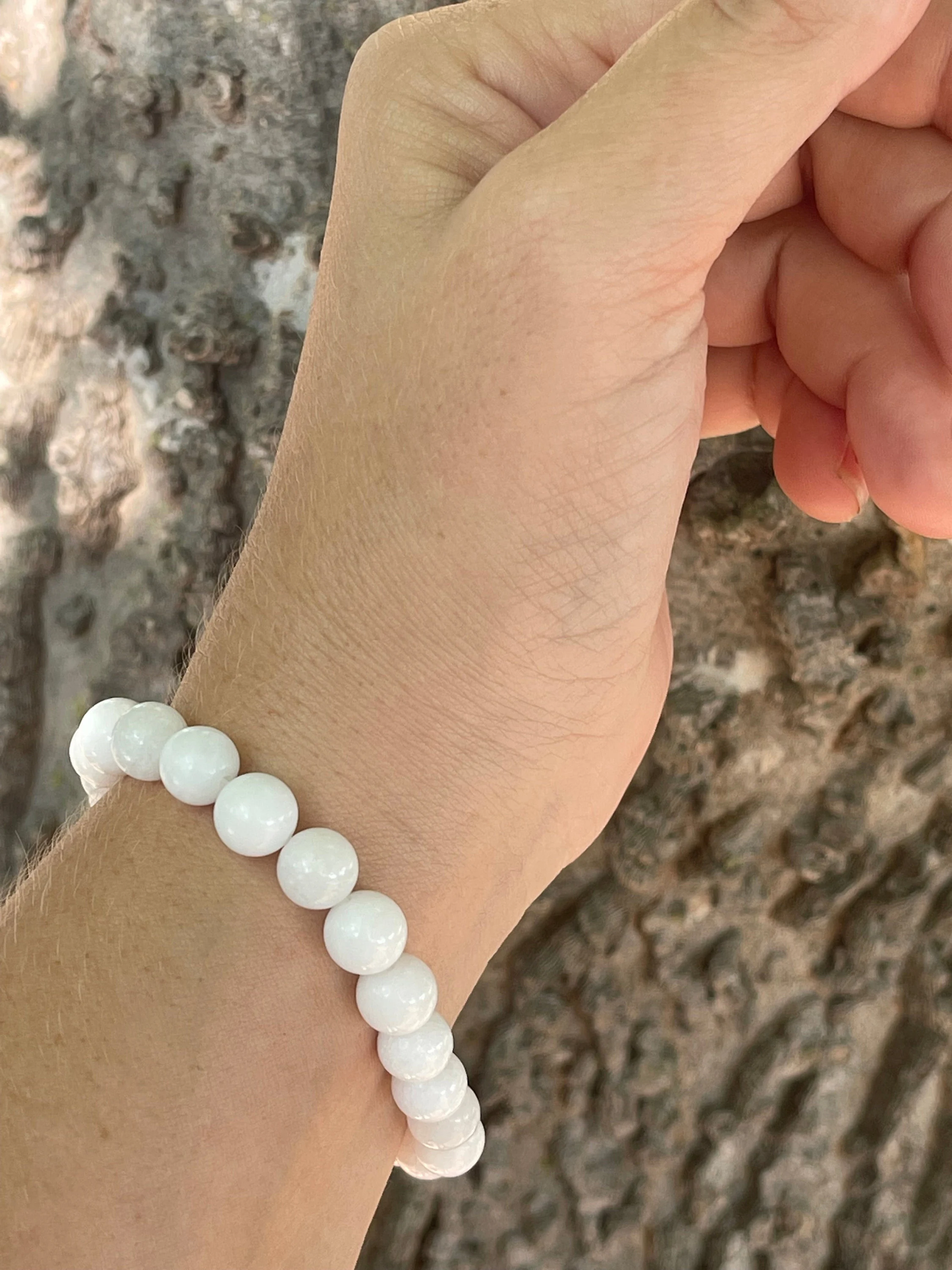 White Alabaster Gemstone Bracelet