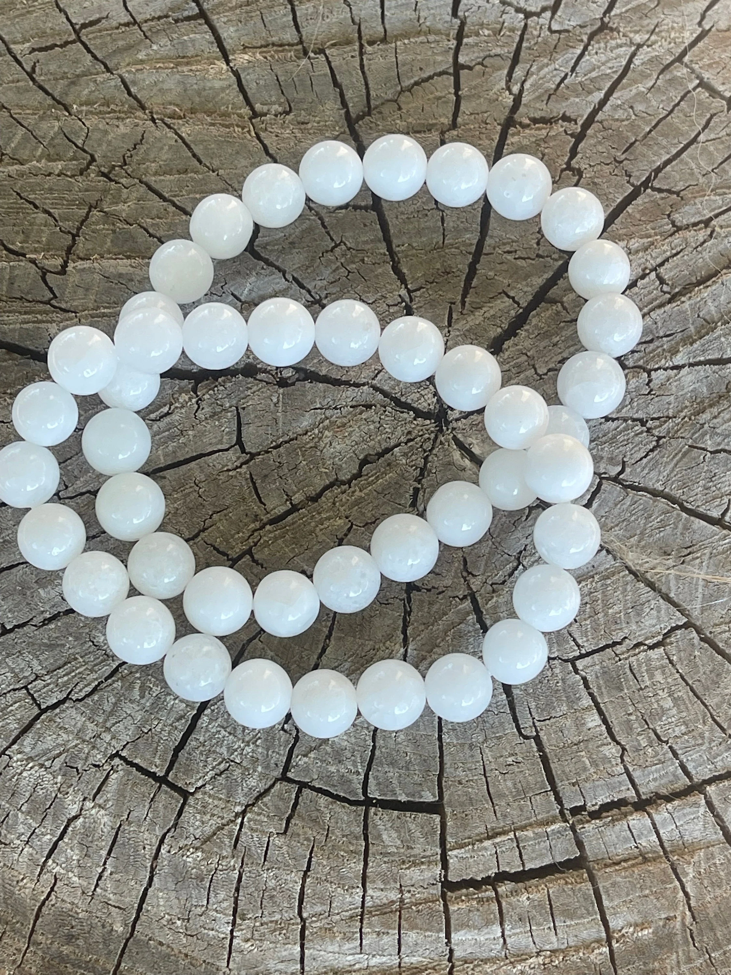 White Alabaster Gemstone Bracelet