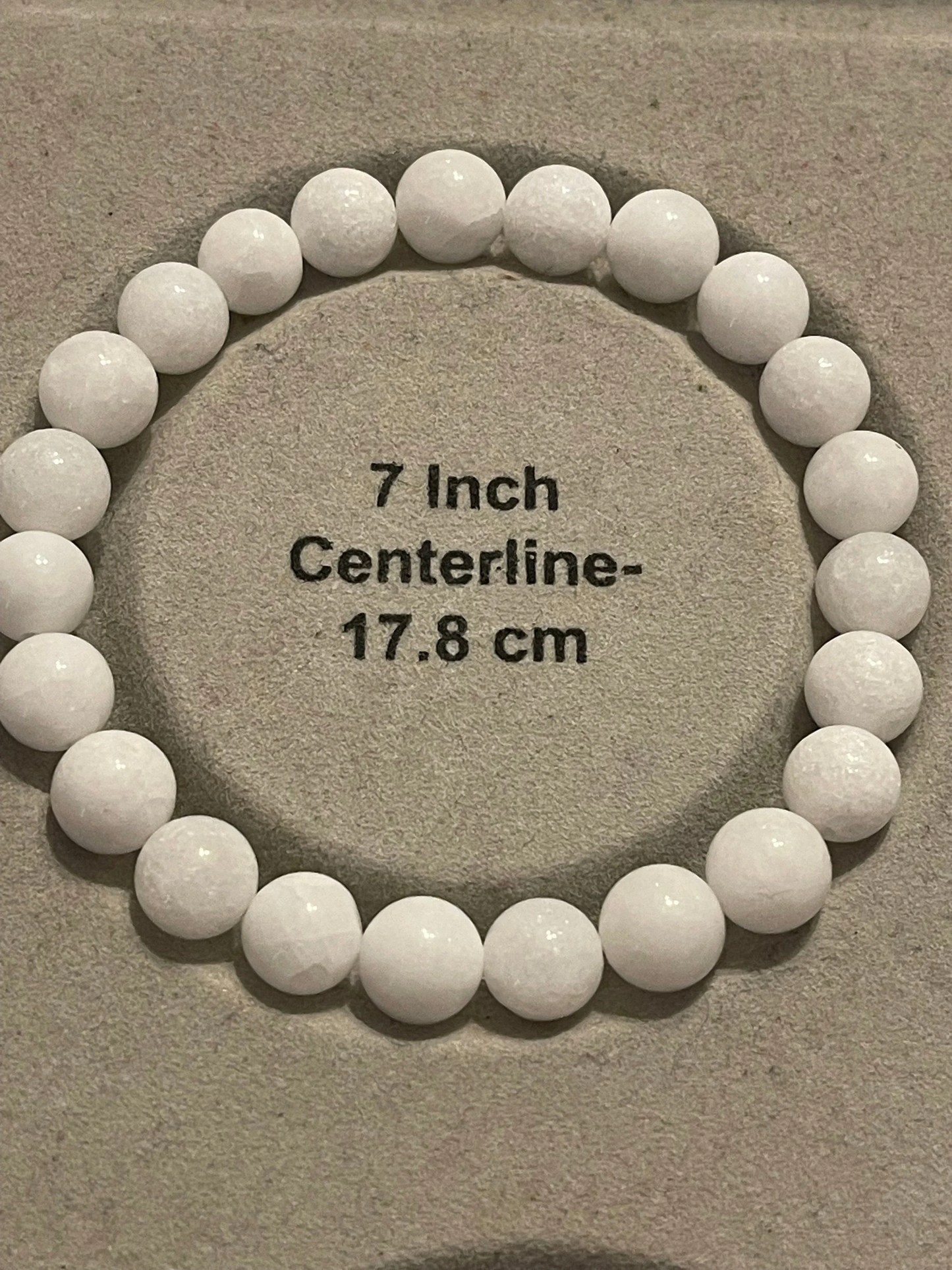 White Alabaster Gemstone Bracelet
