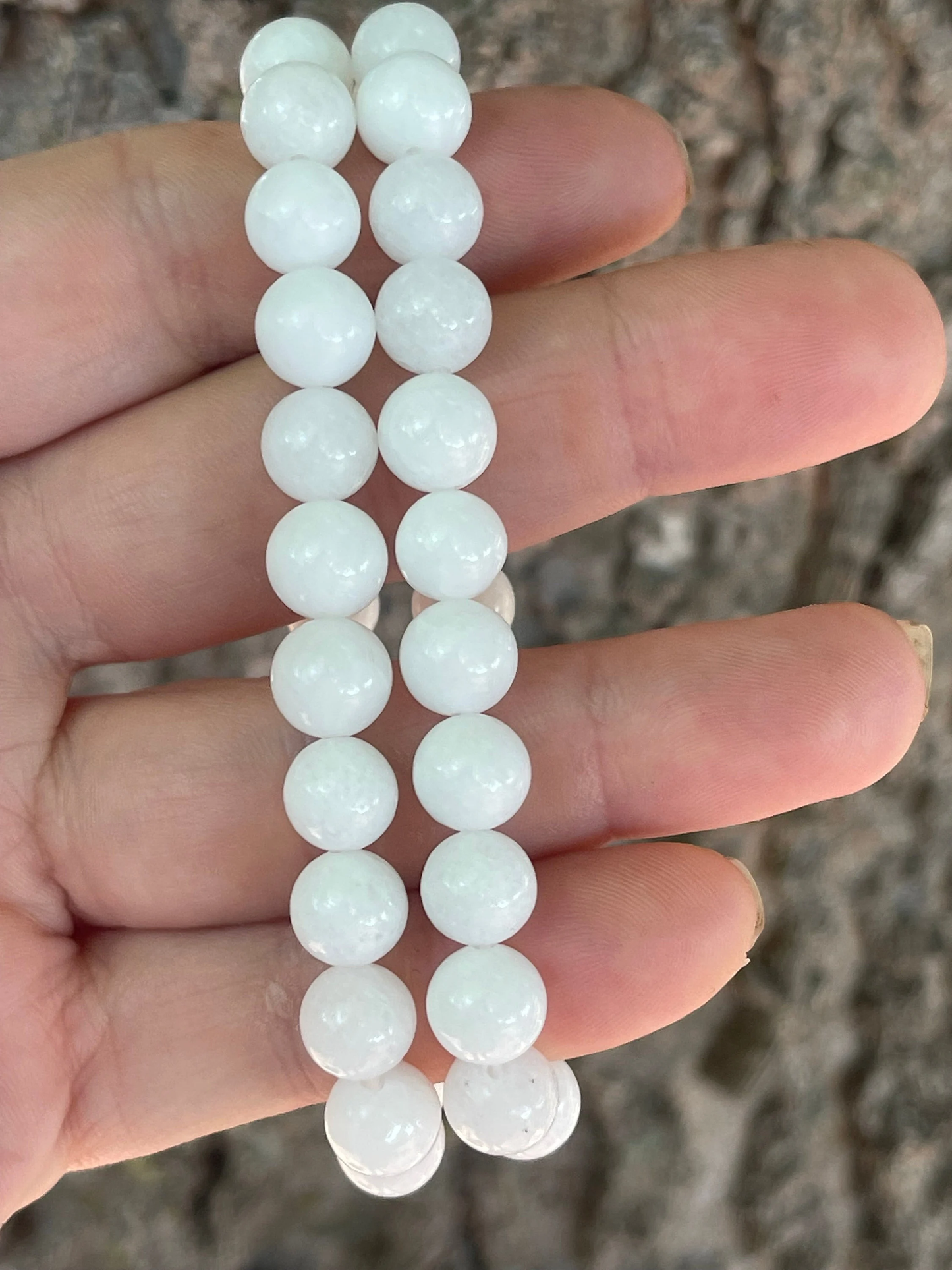 White Alabaster Gemstone Bracelet