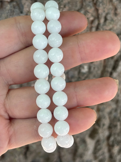 White Alabaster Gemstone Bracelet
