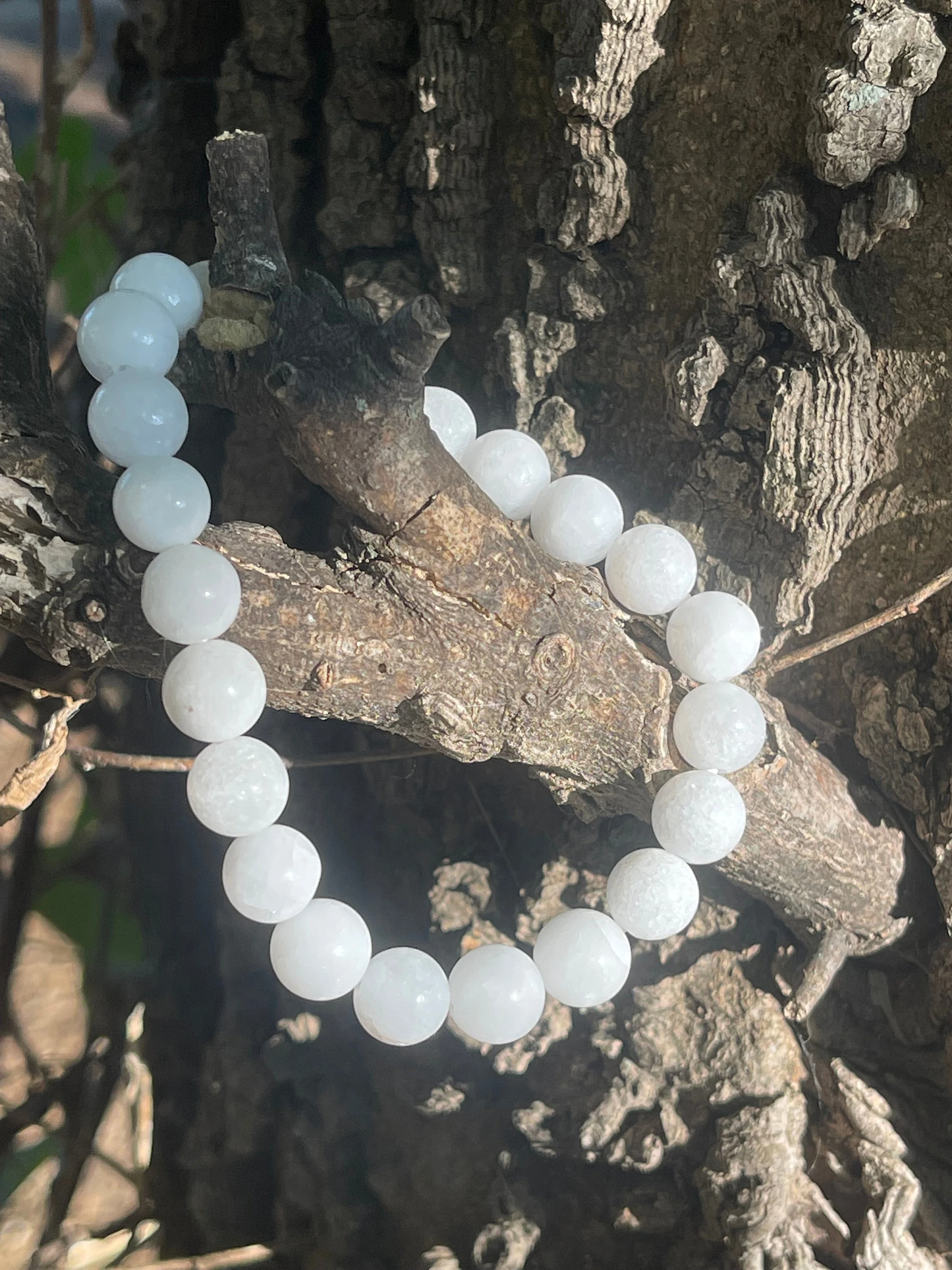 White Alabaster Gemstone Bracelet
