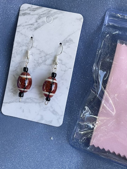 Football earrings