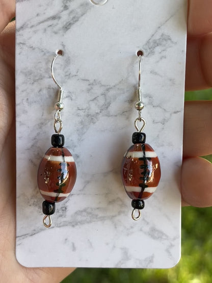 Football earrings