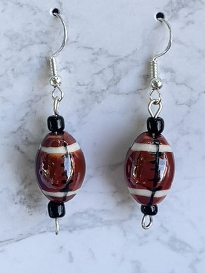 Football earrings