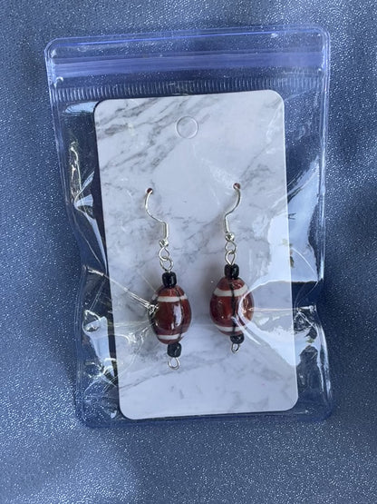 Football earrings