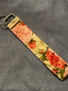 Floral Keychain Wristlet