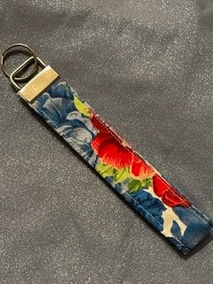 Floral Keychain Wristlet