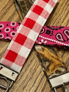 Country keychain wristlets