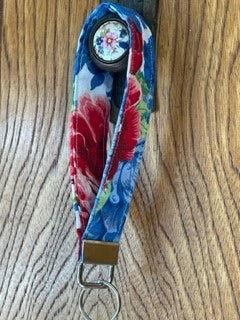 Floral Keychain Wristlet