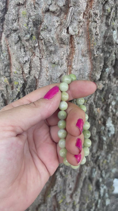 Green Jade Gemstone Bracelet