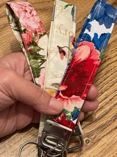 Floral Keychain Wristlet