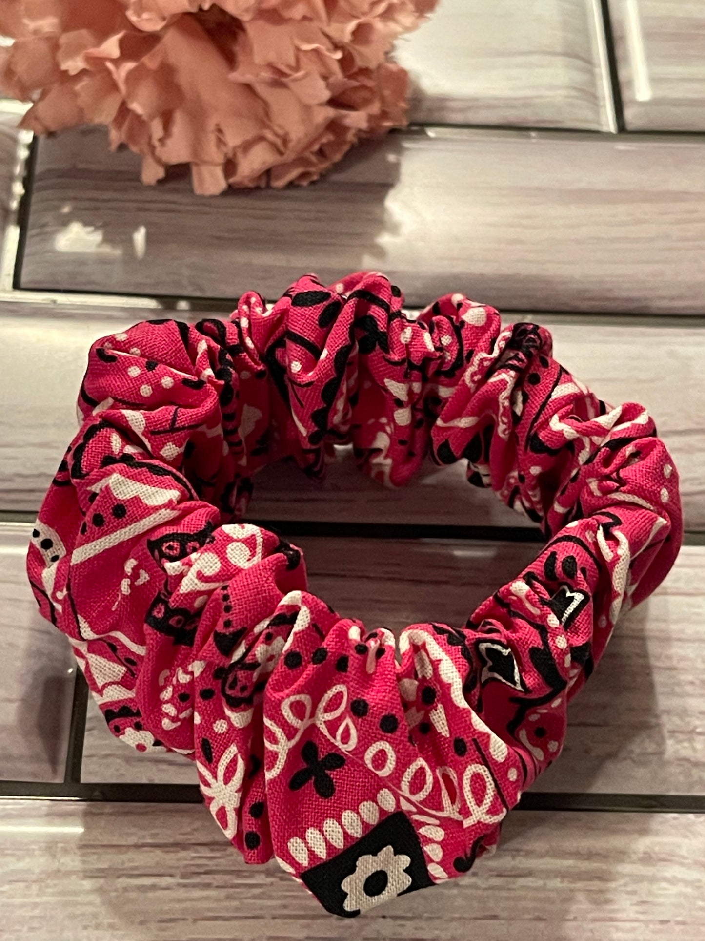 Paisley Rose Standard Scrunchie