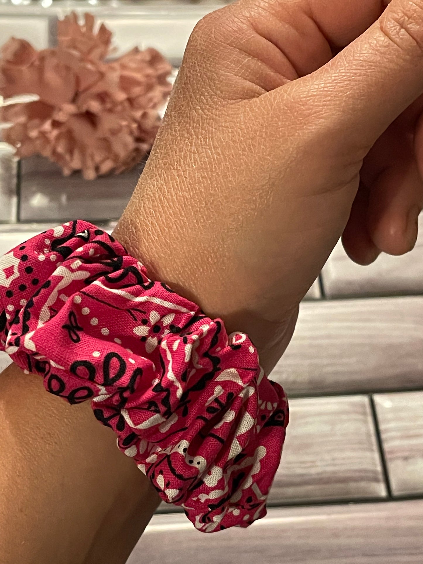 Paisley Rose Standard Scrunchie