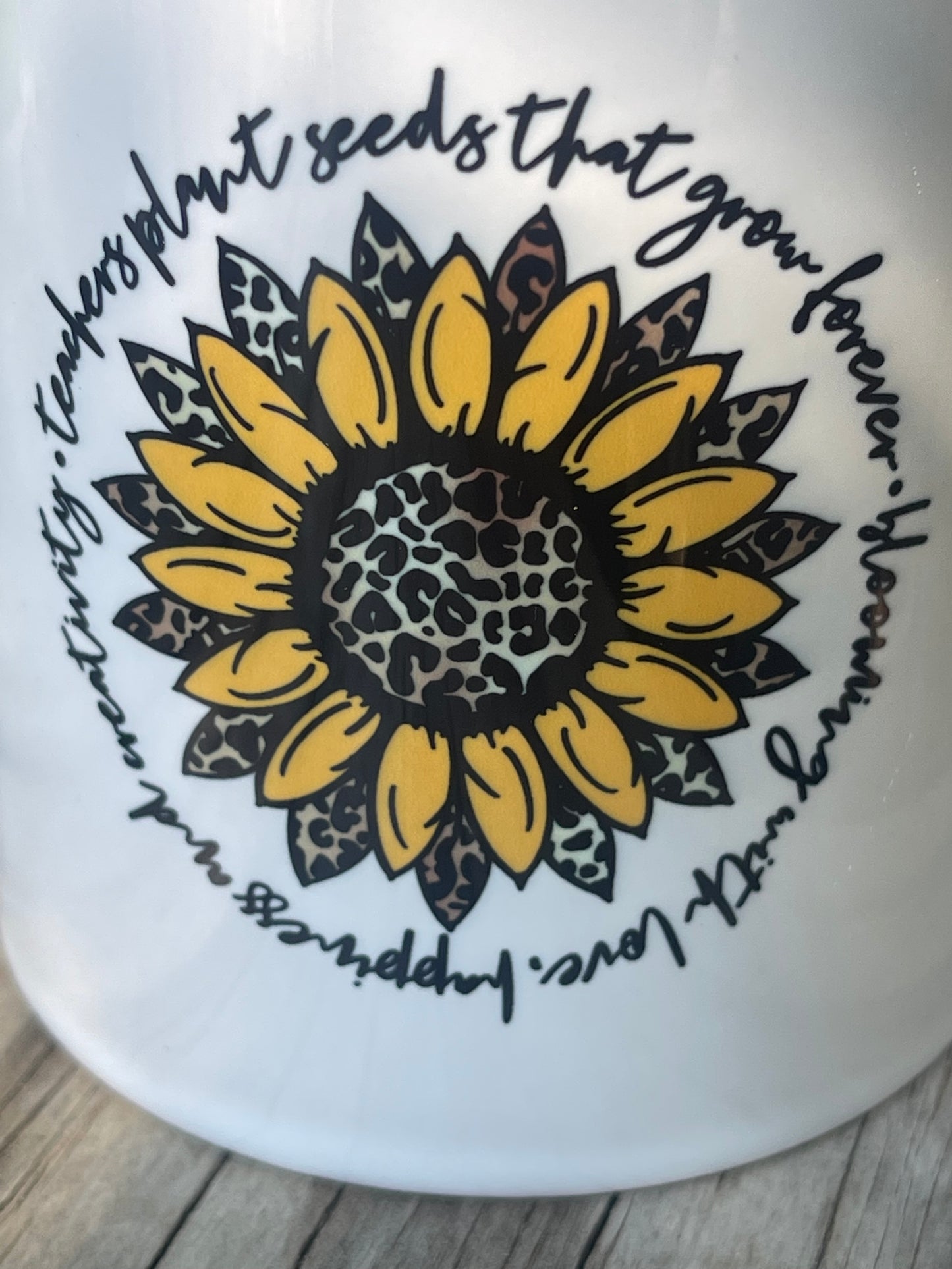 Teacher Sunflower Quote 11 oz Ceramic Coffee Mug