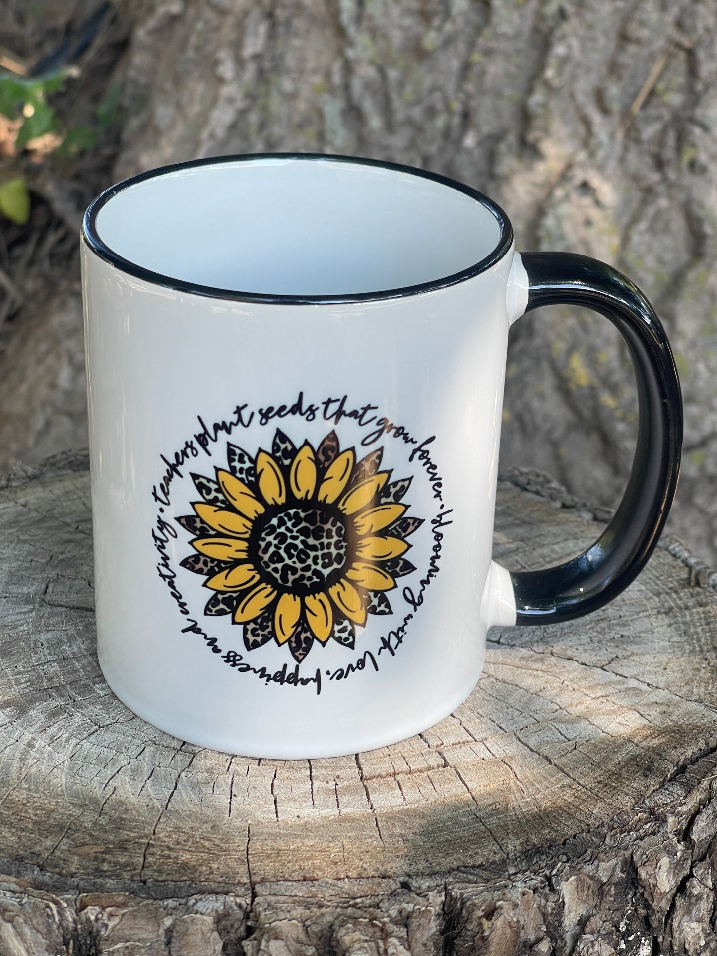 Teacher Sunflower Quote 11 oz Ceramic Coffee Mug