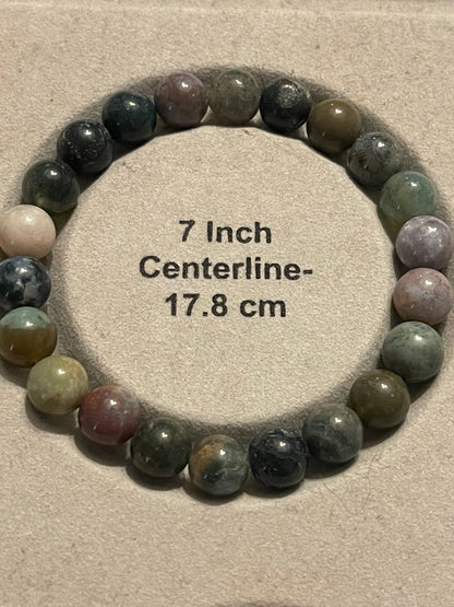 Indian Agate Gemstone Bracelet