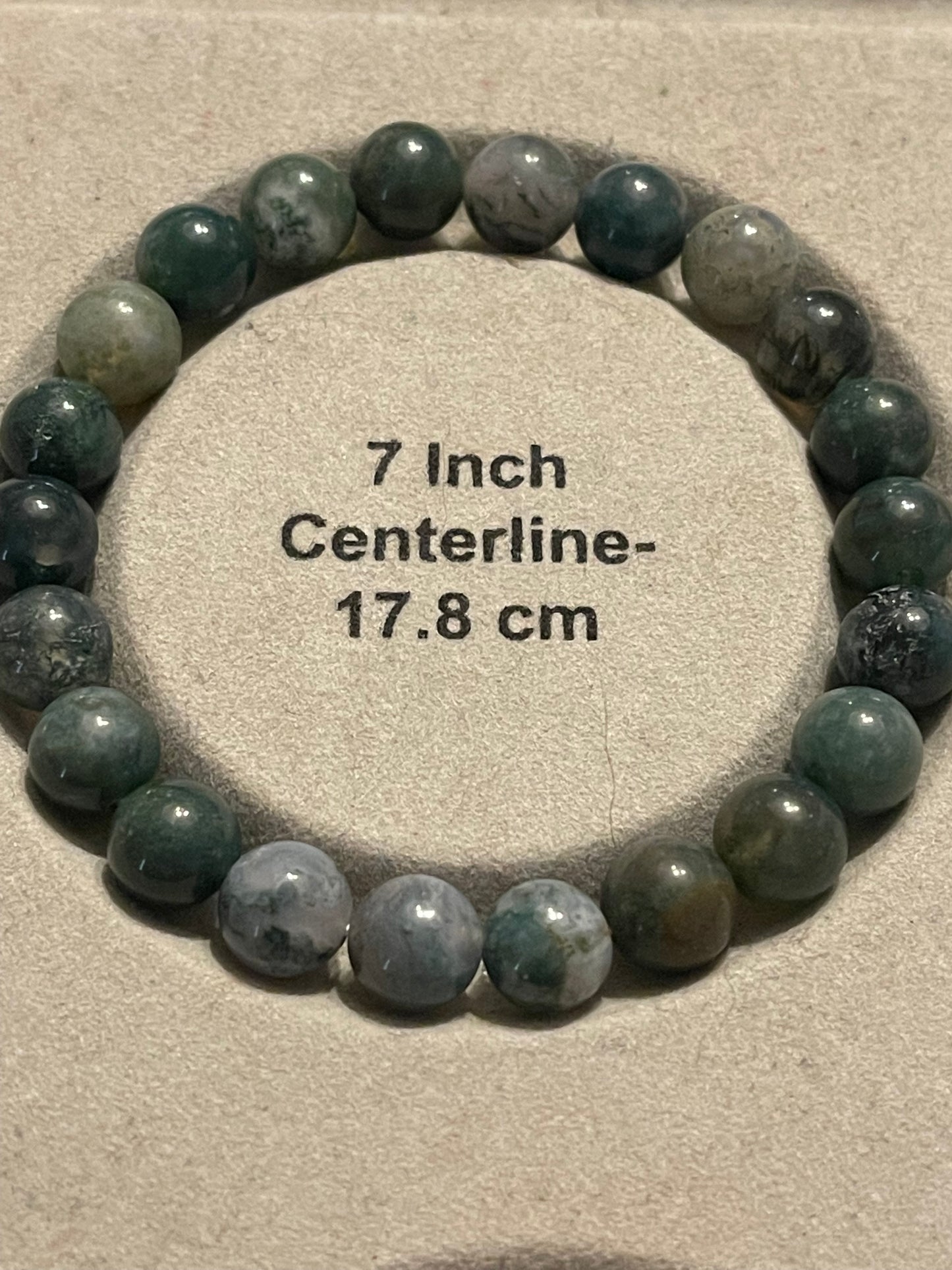 Moss Agate Gemstone Bracelet