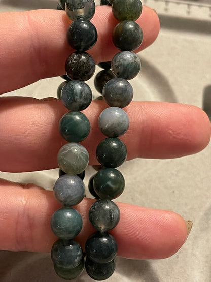 Moss Agate Gemstone Bracelet