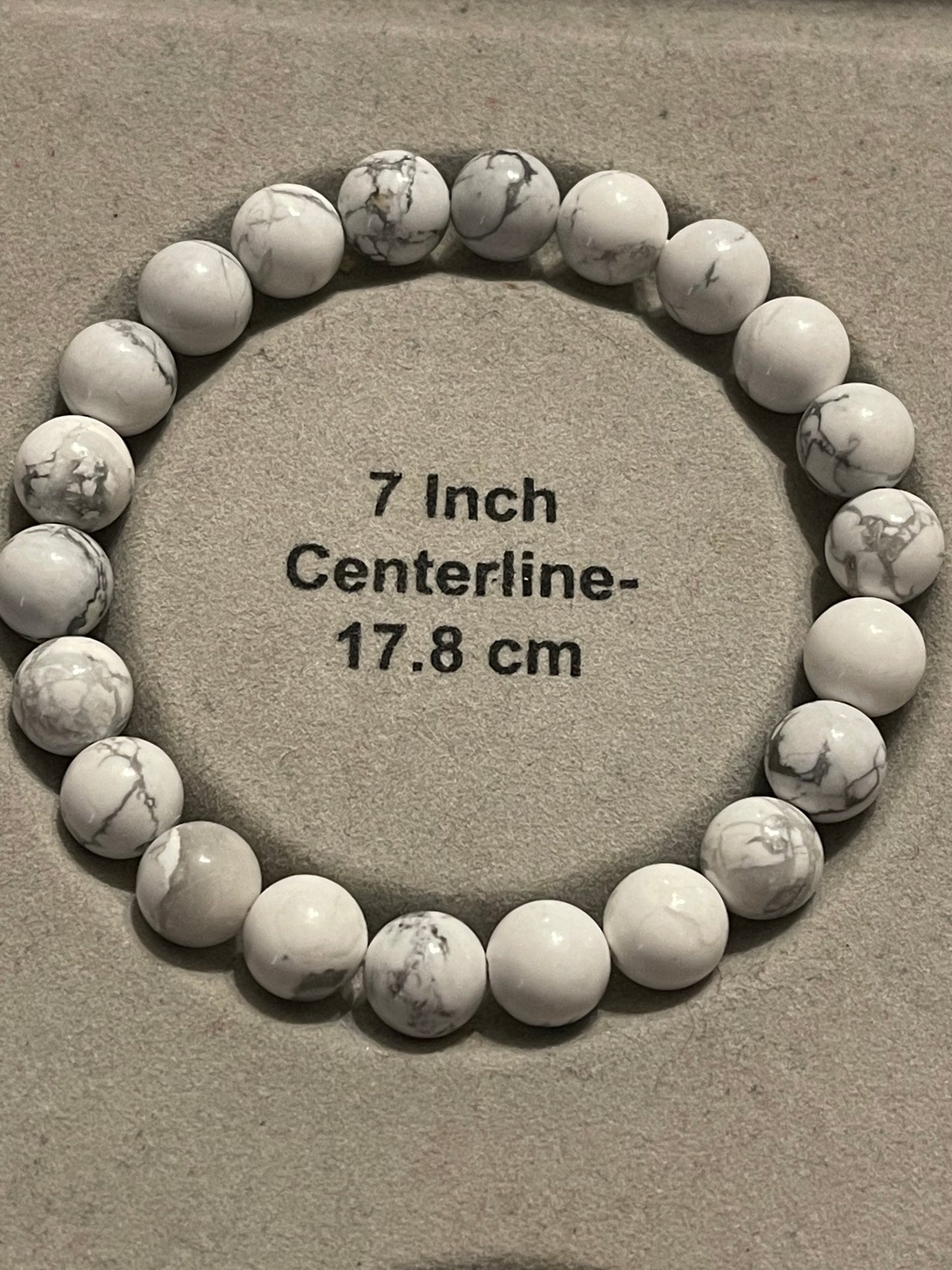 White Howlite Gemstone Bracelet