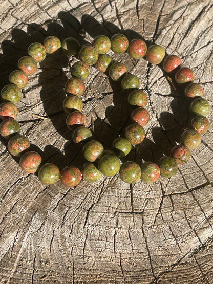 Unakite Gemstone Bracelet