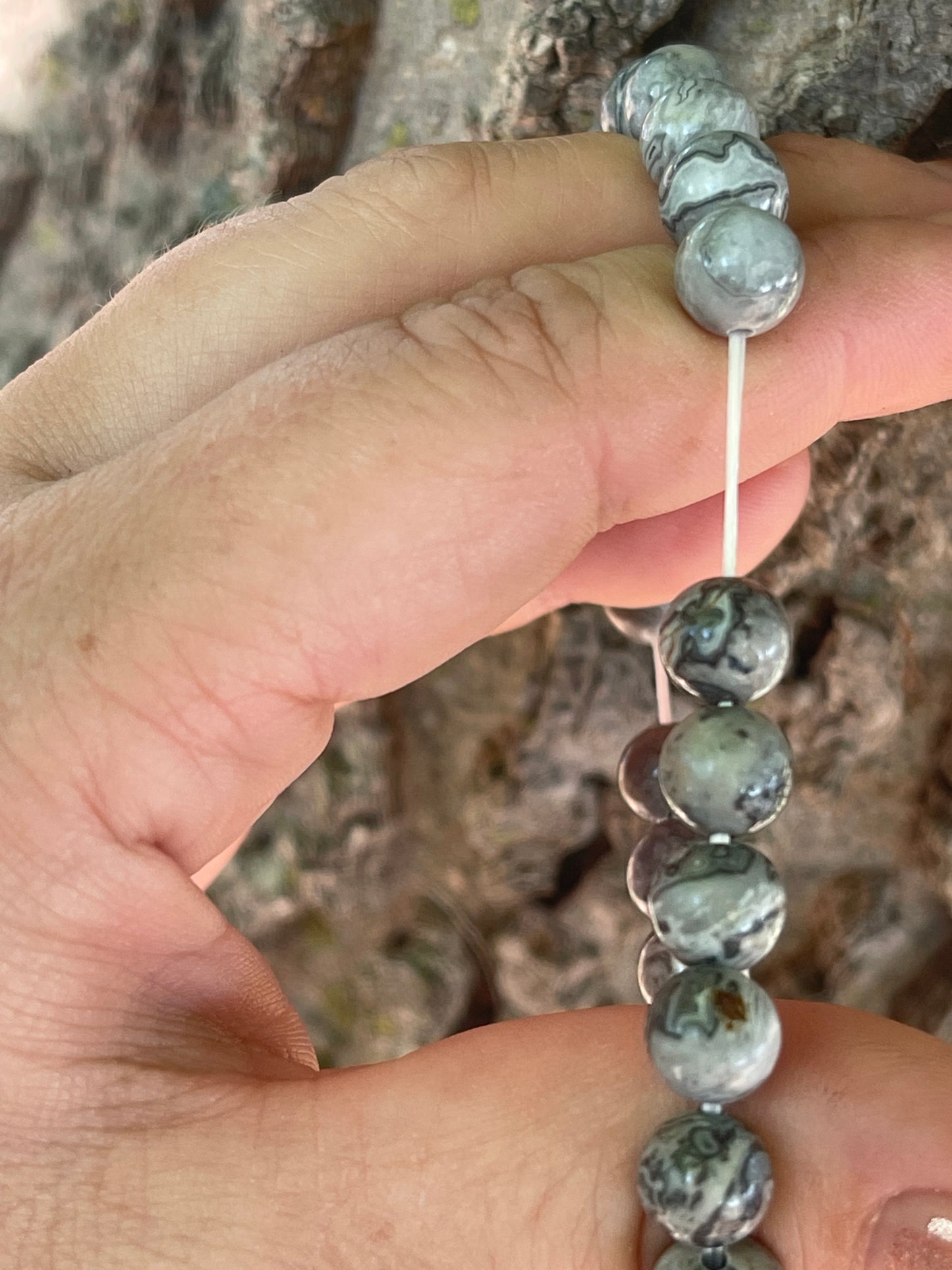 Map Jasper Gemstone Bracelet