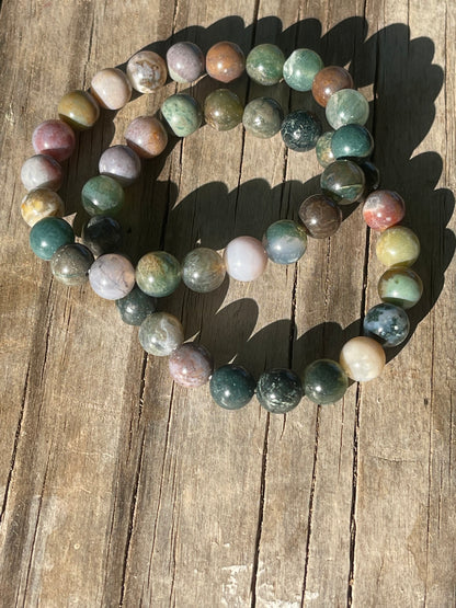 Indian Agate Gemstone Bracelet