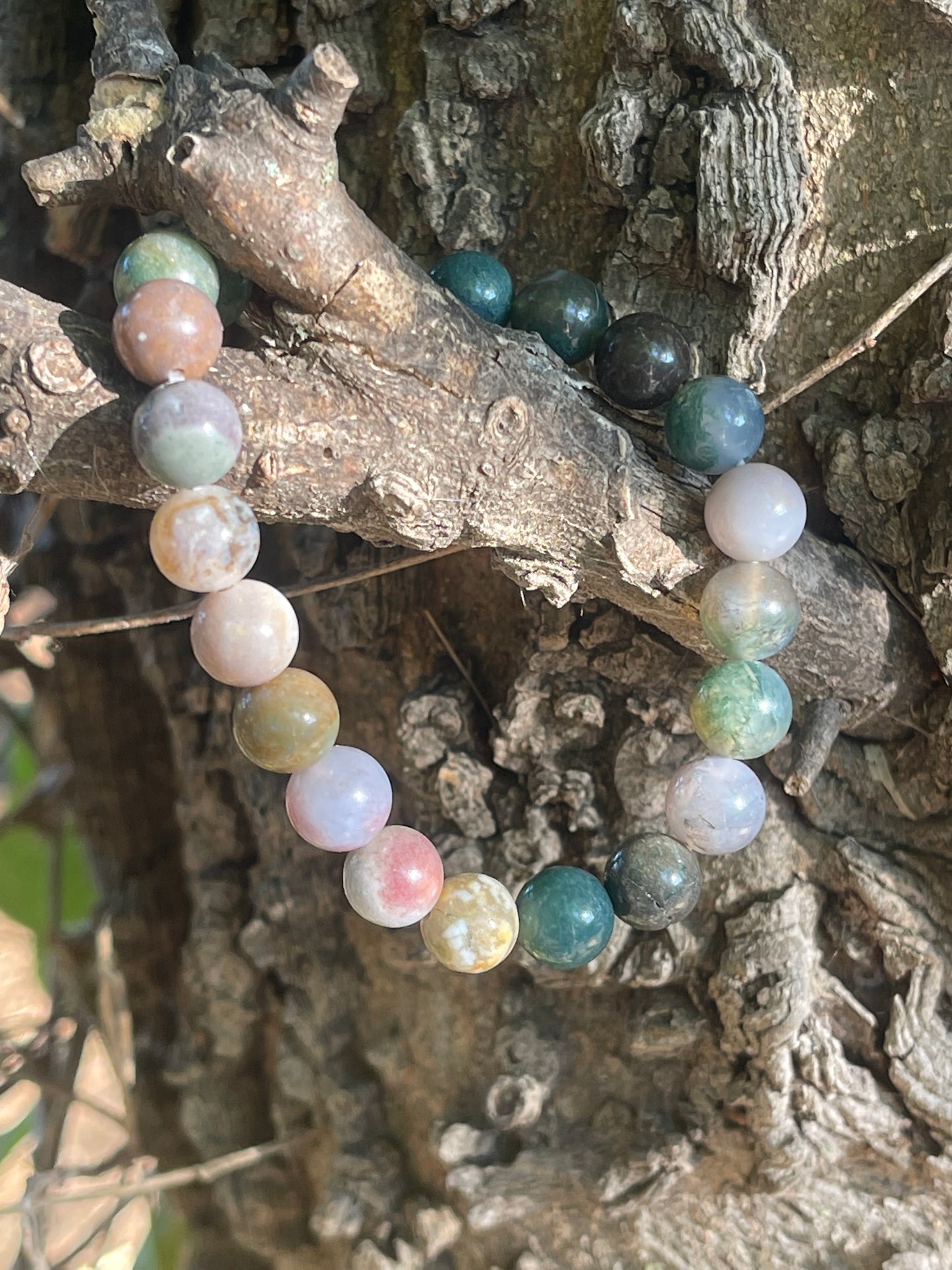 Indian Agate Gemstone Bracelet