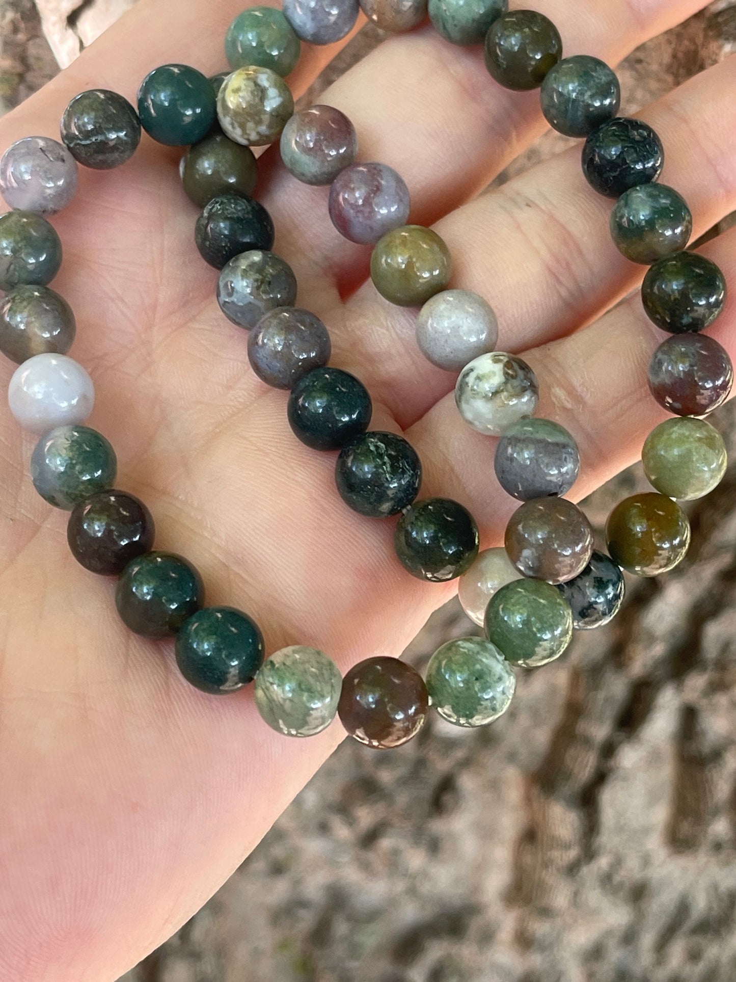 Indian Agate Gemstone Bracelet