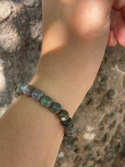 Indian Agate Gemstone Bracelet