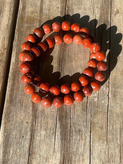 Red Jasper Gemstone Bracelet