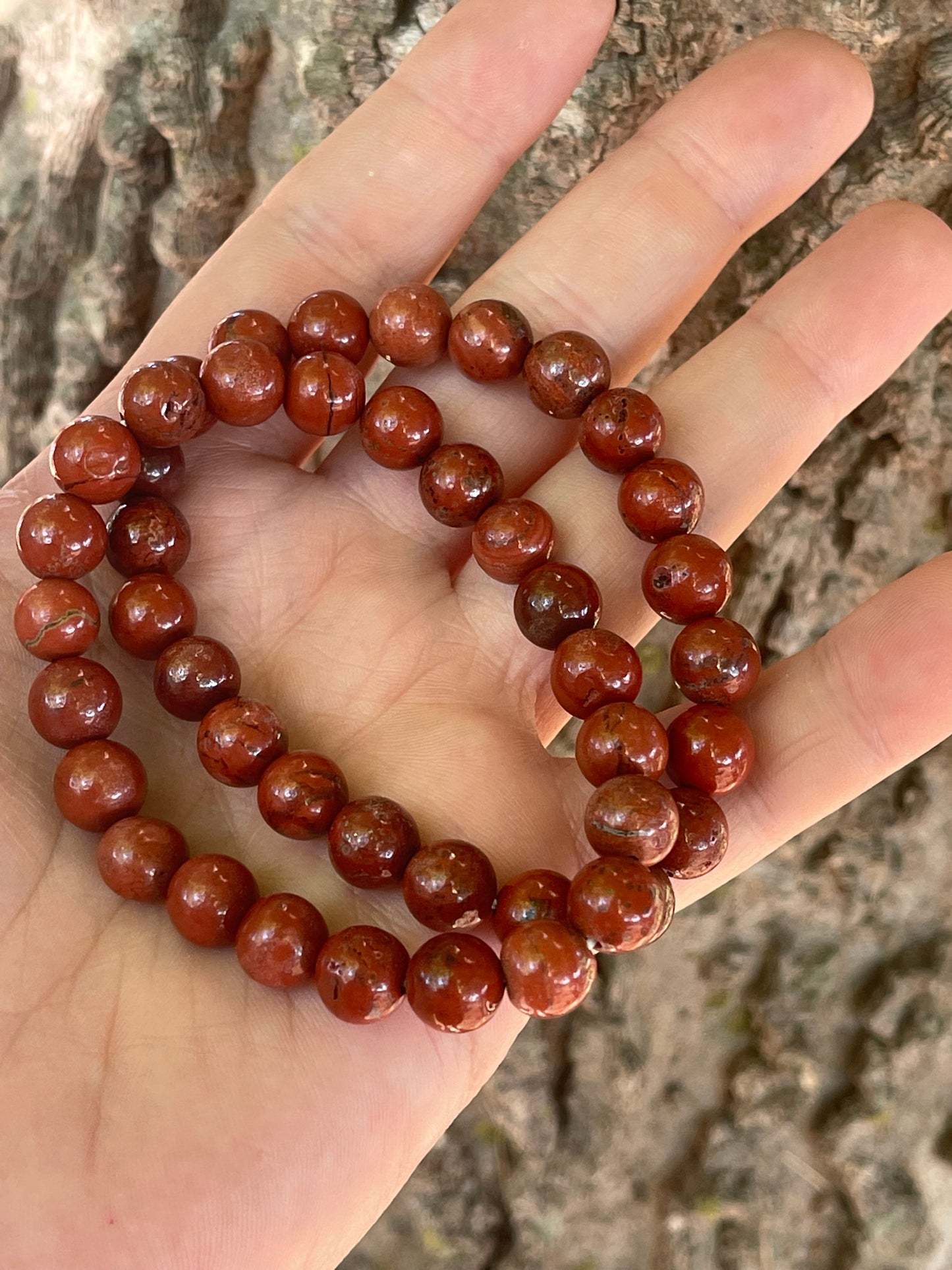 Red Jasper Gemstone Bracelet