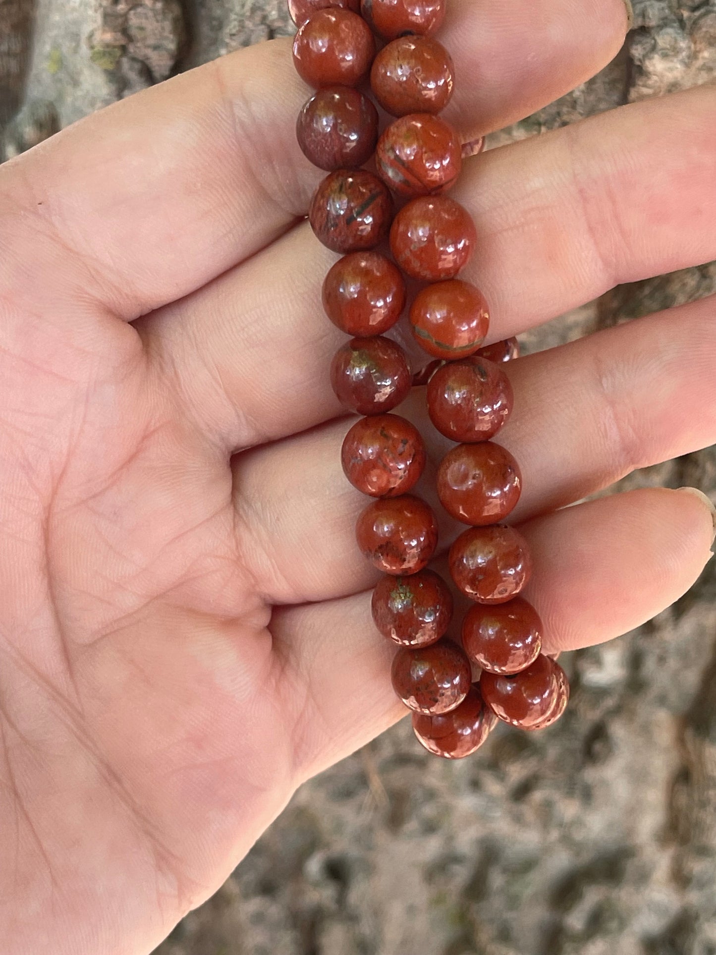 Red Jasper Gemstone Bracelet