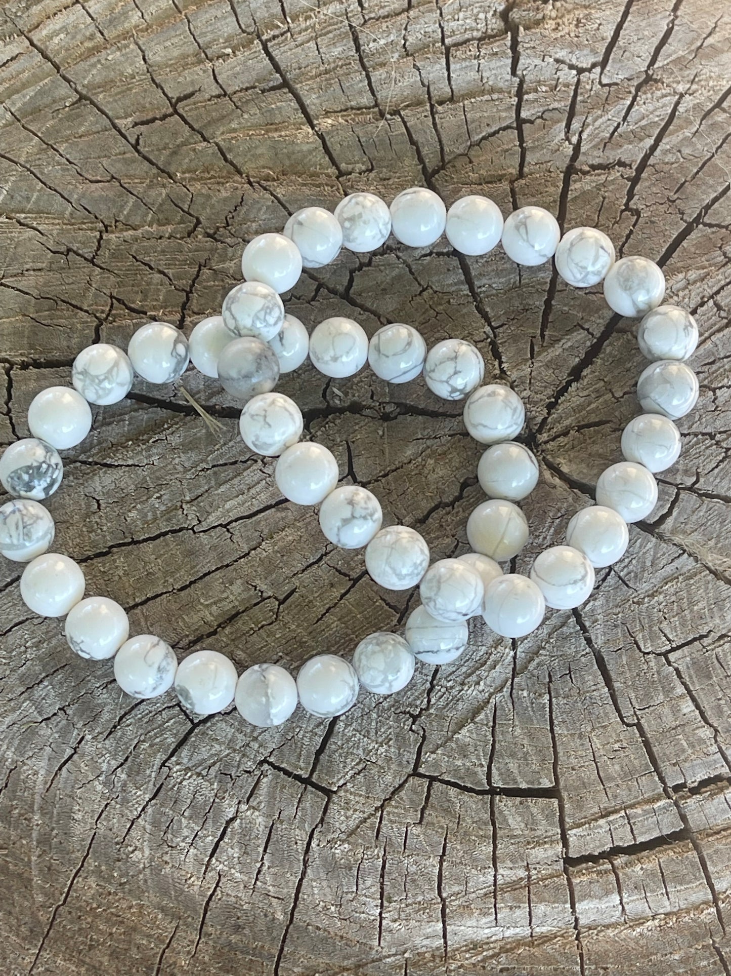 White Howlite Gemstone Bracelet