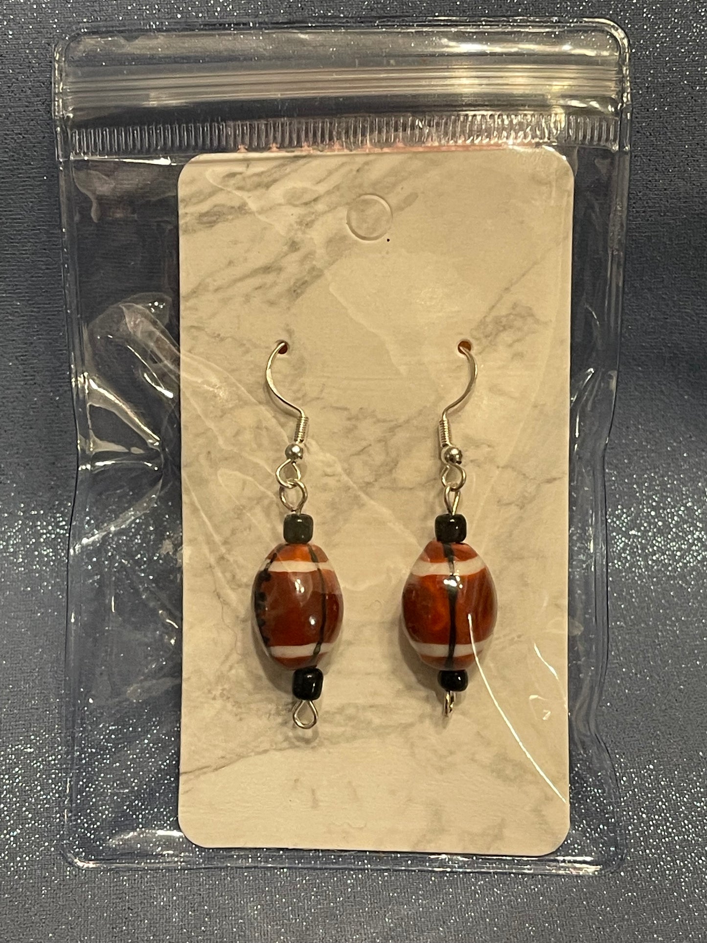 Football earrings