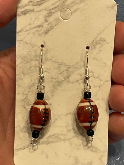 Football earrings