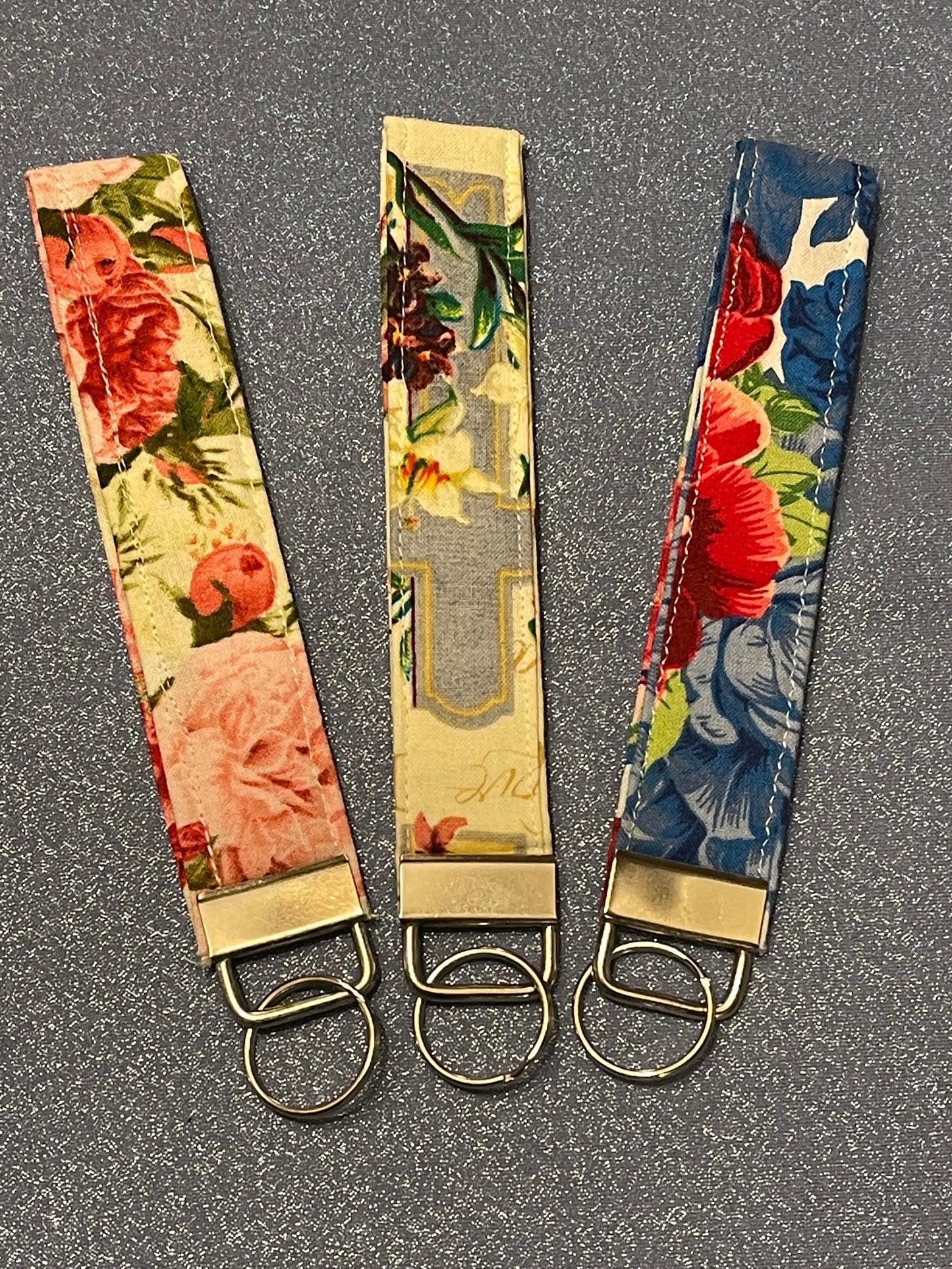 Floral Keychain Wristlet