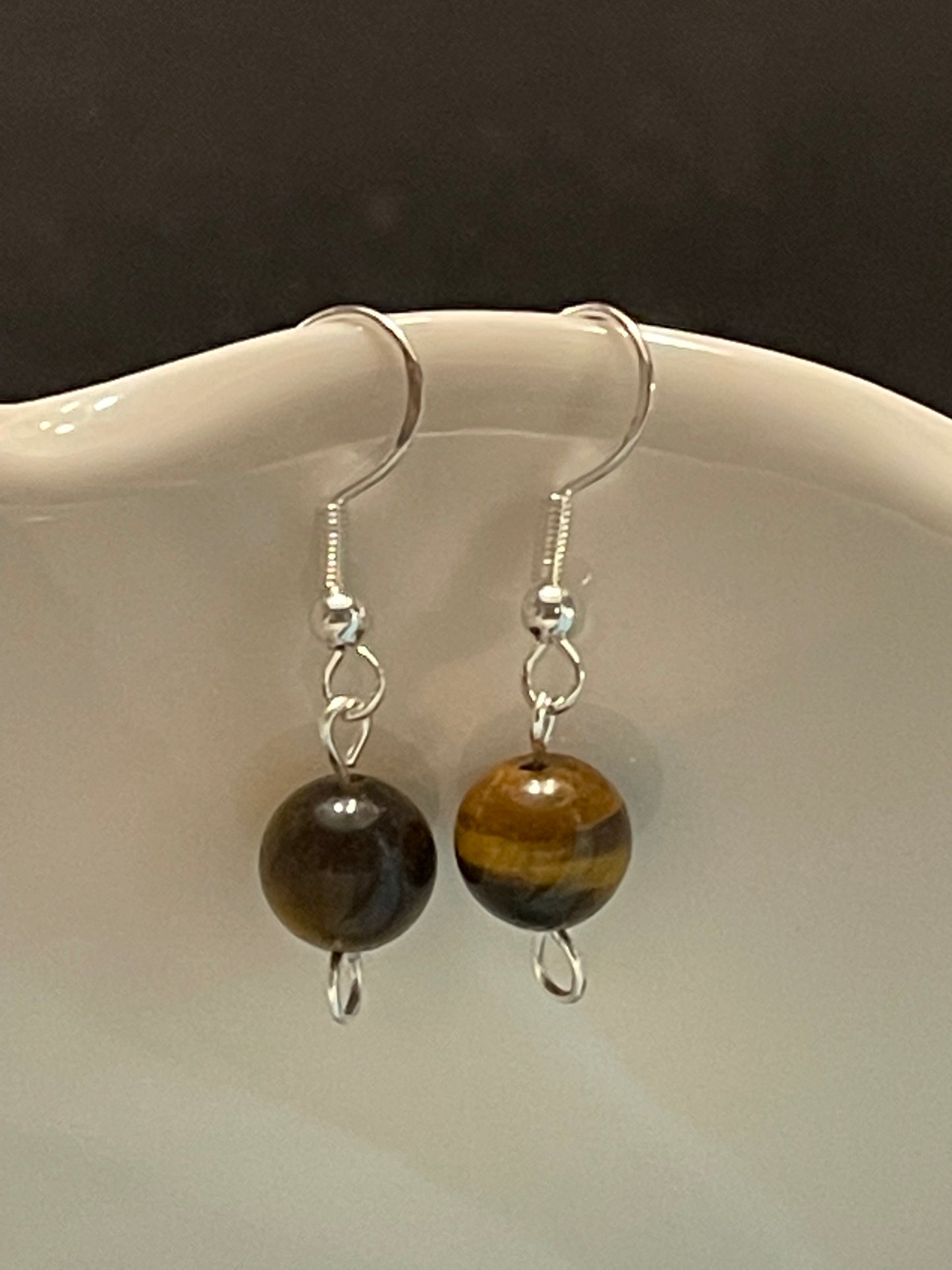 Tiger Eye Gemstone Earrings