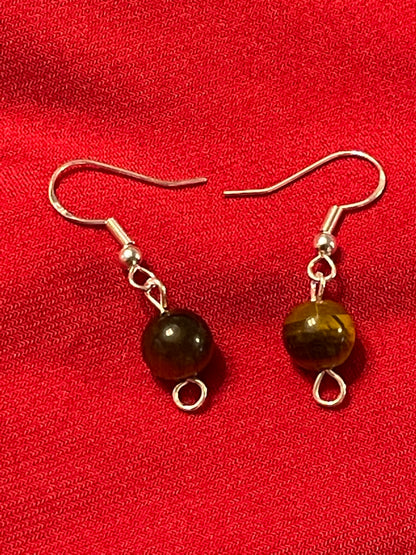 Tiger Eye Gemstone Earrings