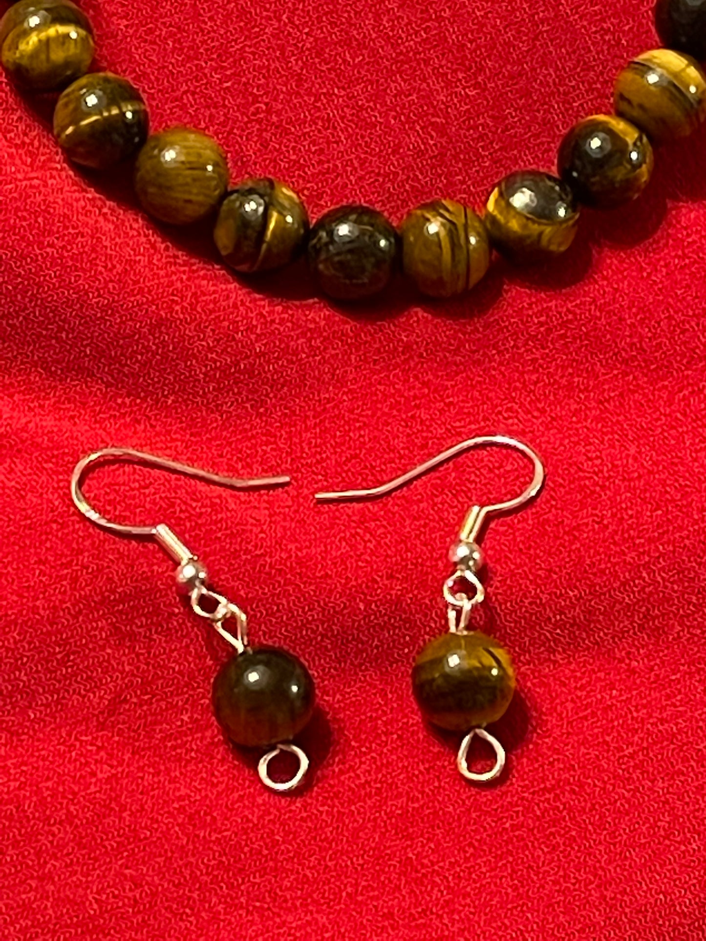 Tiger Eye Gemstone Earrings