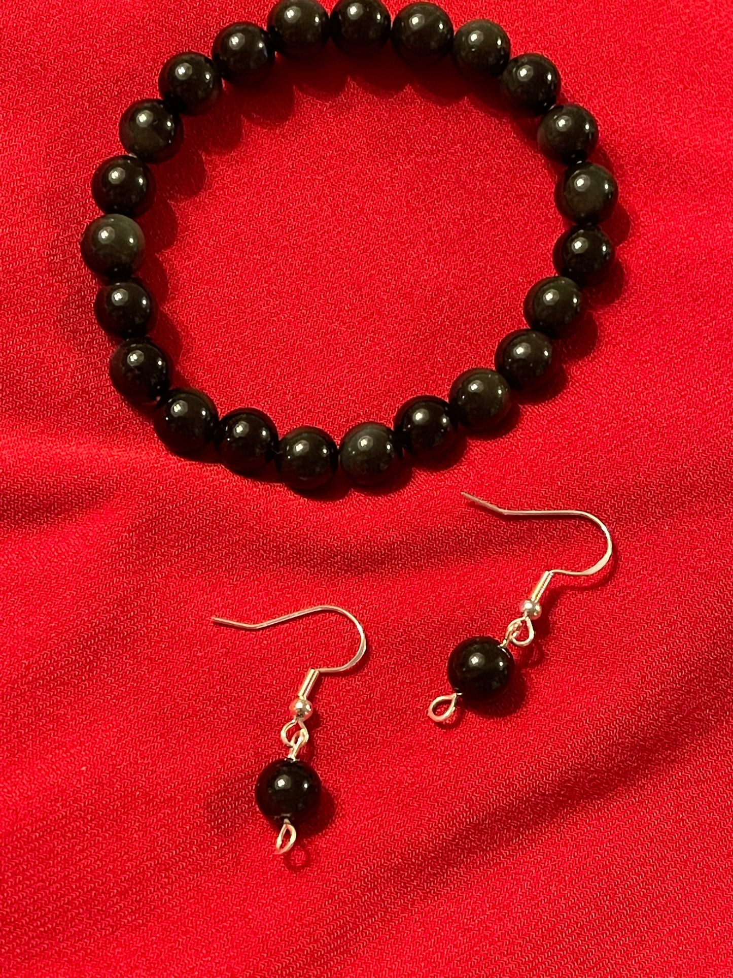 Obsidian Gemstone Earrings