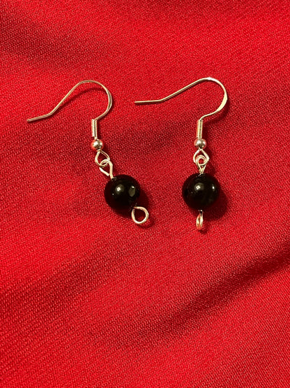 Obsidian Gemstone Earrings