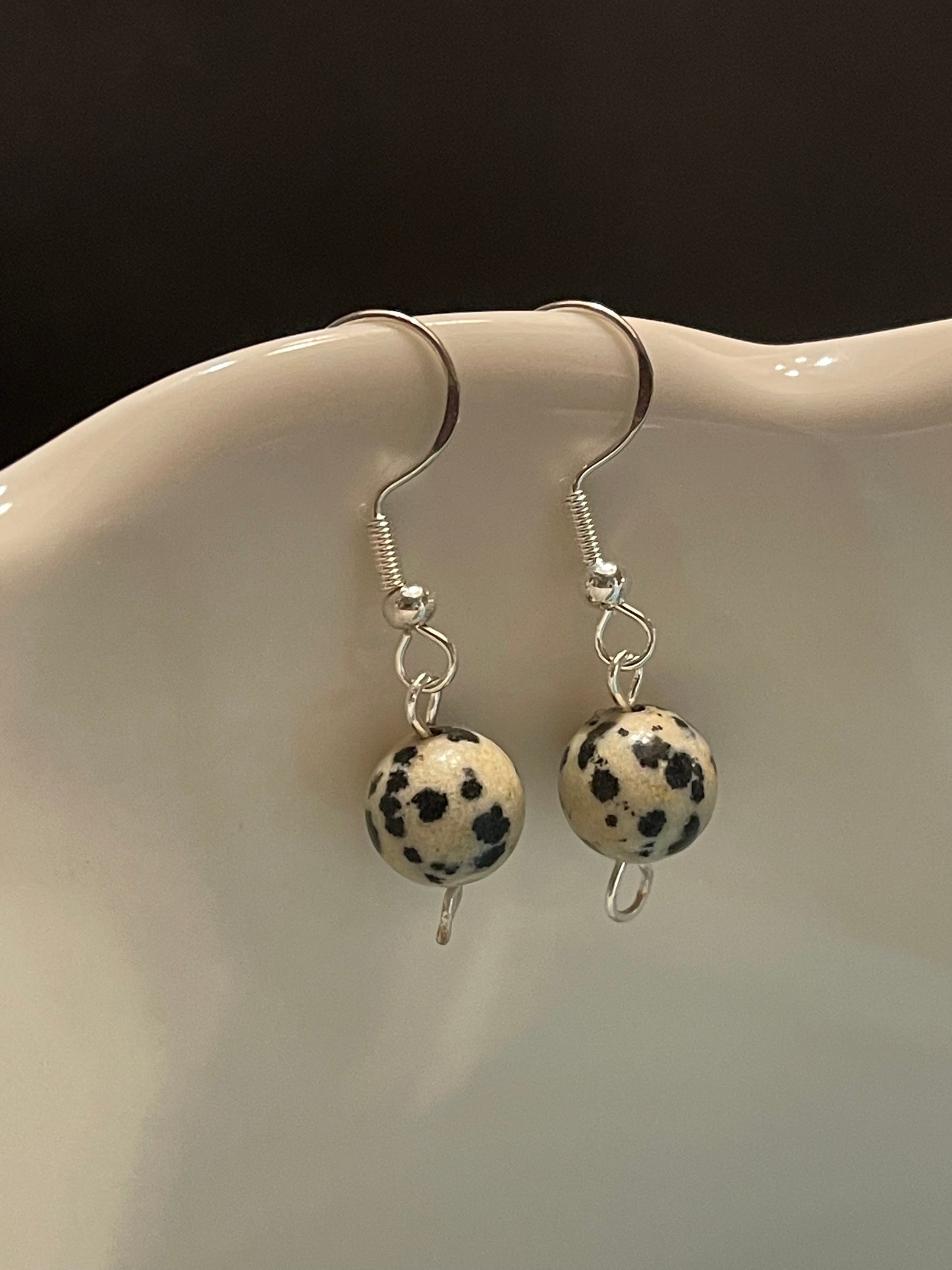 Dalmatian Gemstone Earrings