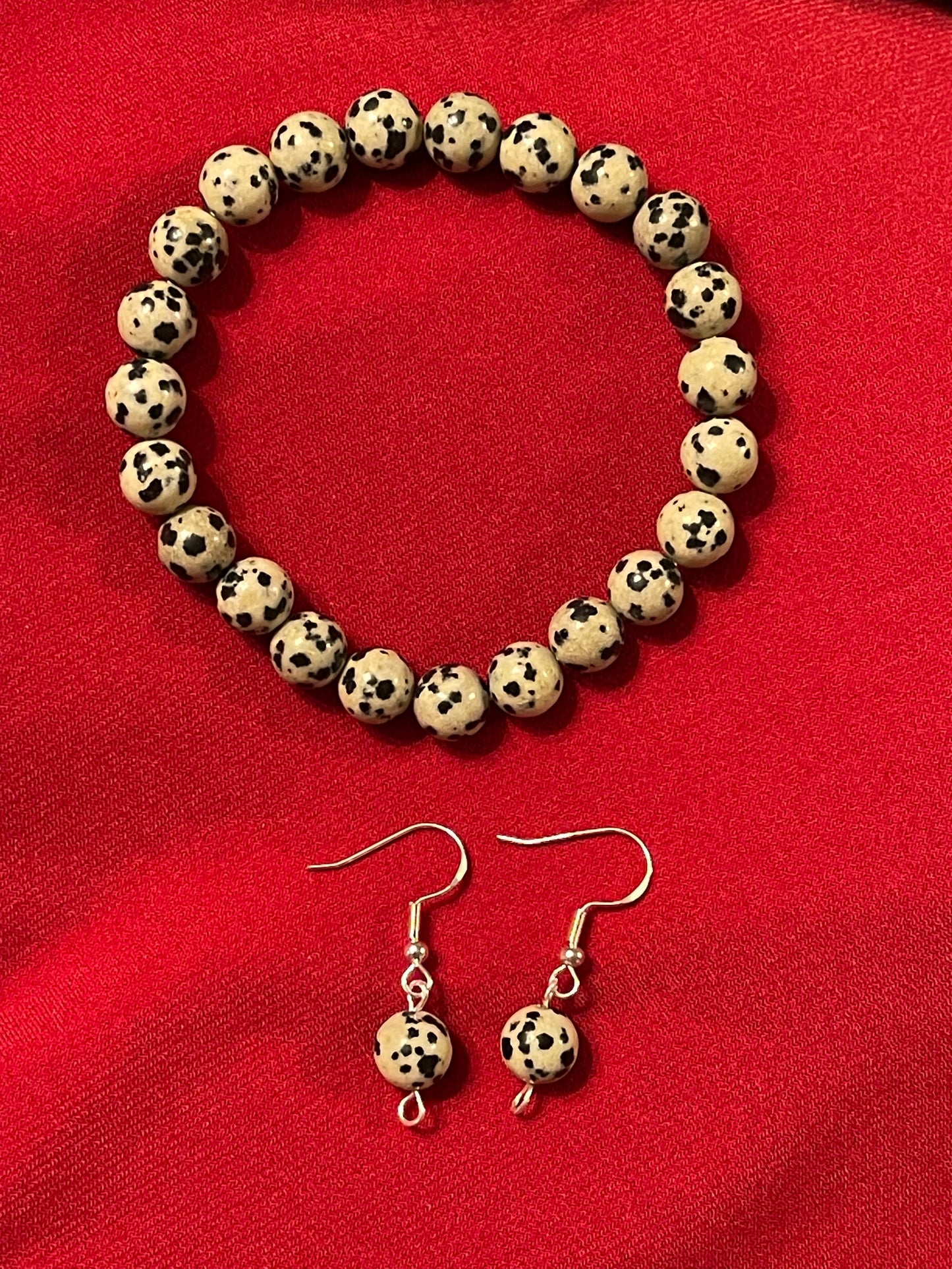 Dalmatian Gemstone Earrings